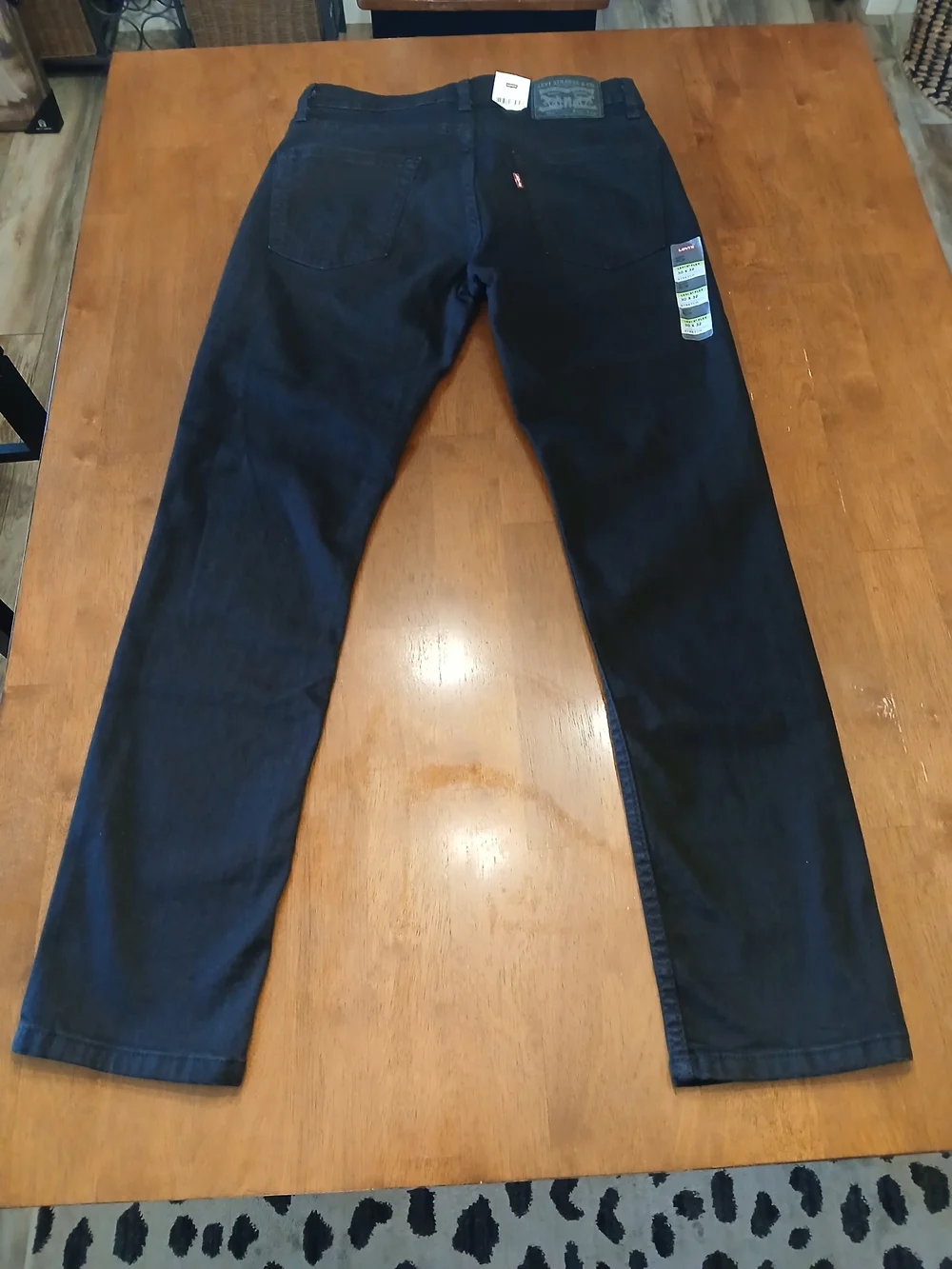 Levi's 30x32 Flex 511 Slim Black Stretch Denim Jeans Men's Mid Rise 5-Pocket NWT